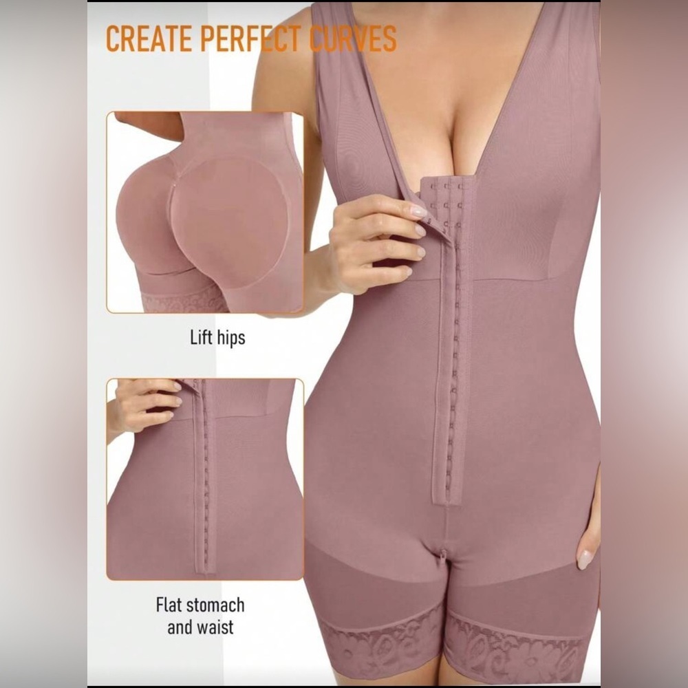 Body Shapewear for Women Belly Control BBL Tummy Tuck Lace M - Picture 3 of 5